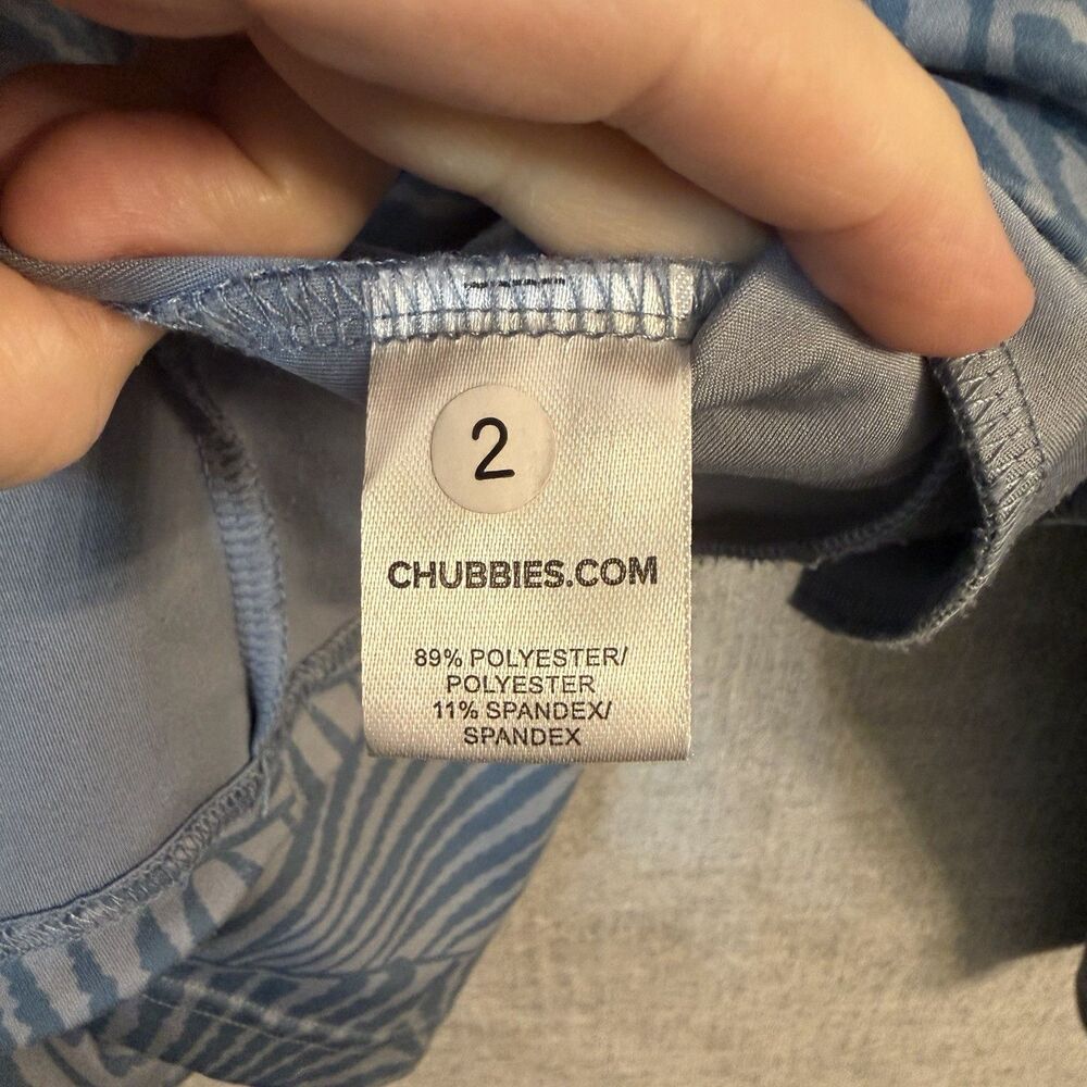 Chubbies Calm Palm Movementum Performance 1/4 Zip Pullover Mens Large Active top - Picture 5 of 12